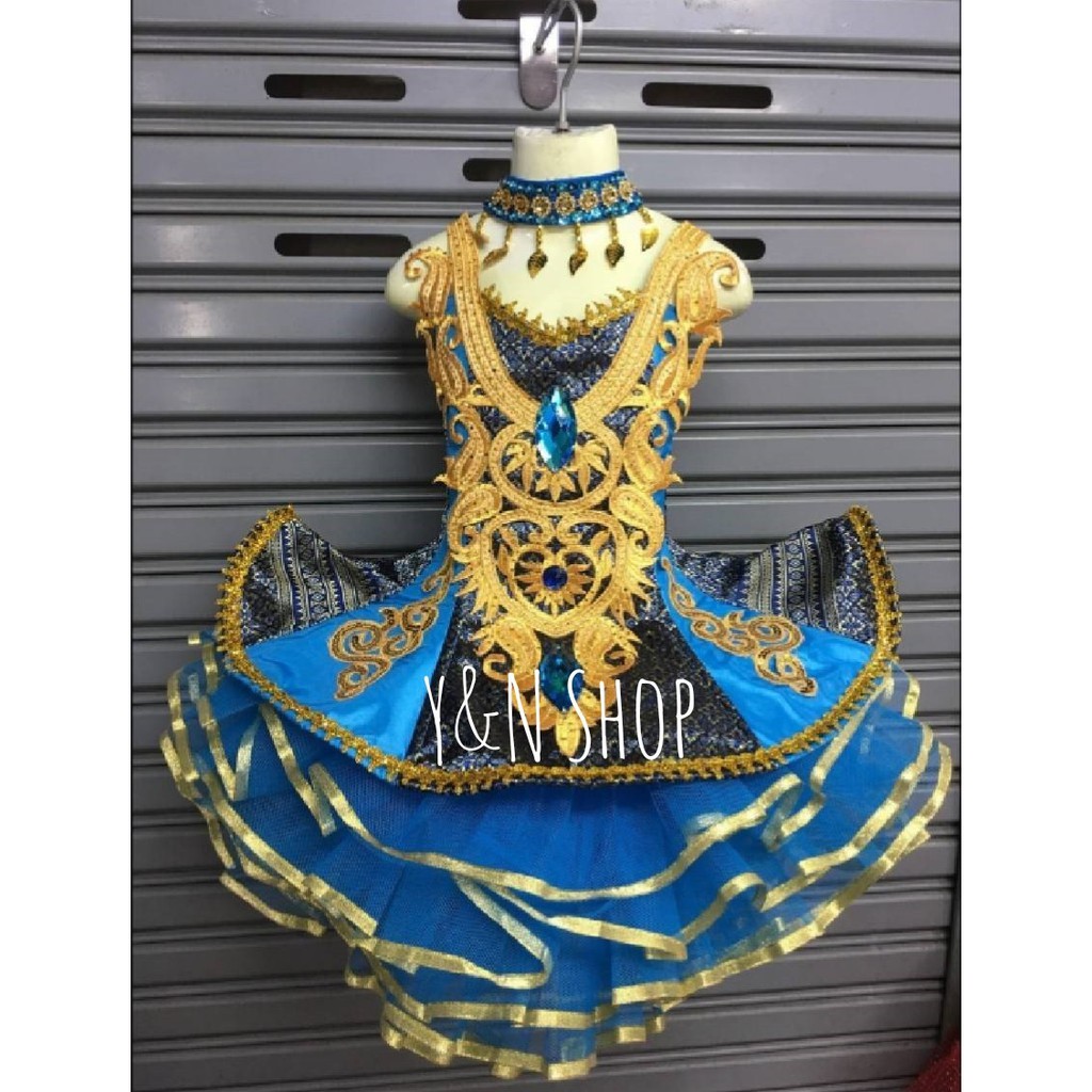 ชุดดรัมเมเยอร์ ชุดกีฬาสี คอทอง ชุดดรัมเมเยอร์เด็ก ชุดเชียร์ลีดเดอร์เด็ก