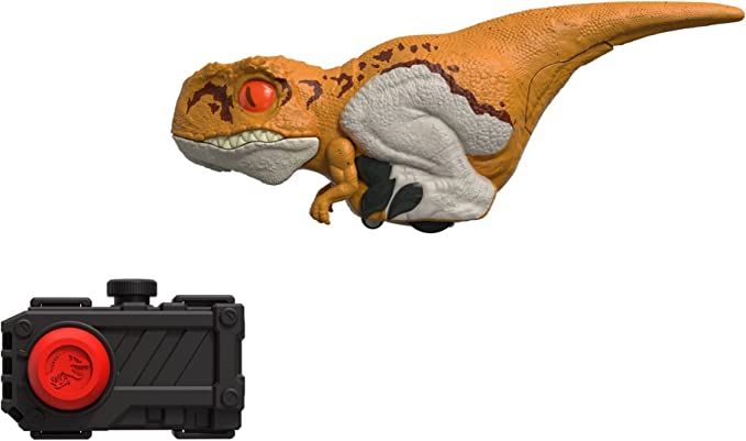 Mattel Jurassic World Uncaged Click Tracker Atrociraptor (GYN40) แมทเทล จูราสสิค เวิลด์ ของเล่นแอ็กชั่นฟิกเกอร์ไดโนเสาร์ อโทรซิแรปเตอร์ สีส้ม