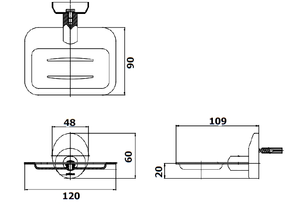 PM052(HM) ที่ใส่สบู่