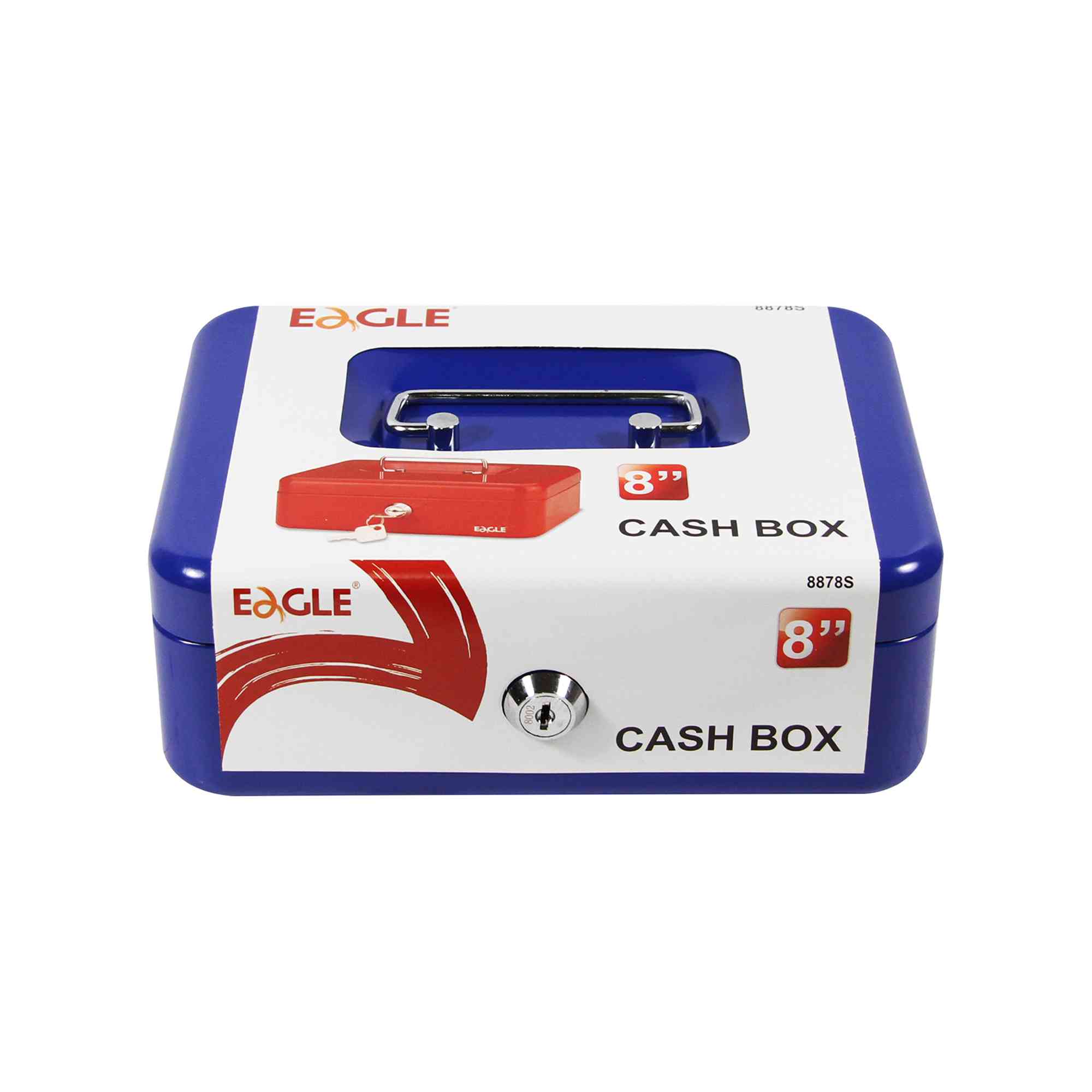 ขายถูก เซฟใส่เงิน EAGLE 8878M แดง
