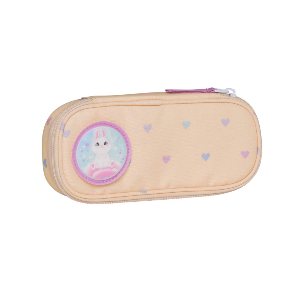 Oval pencil case, Yellow Heart