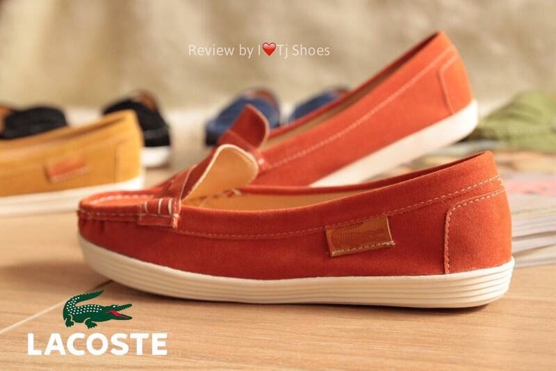 พร้อมส่ง : รองเท้าLacoste Style (สีส้ม)