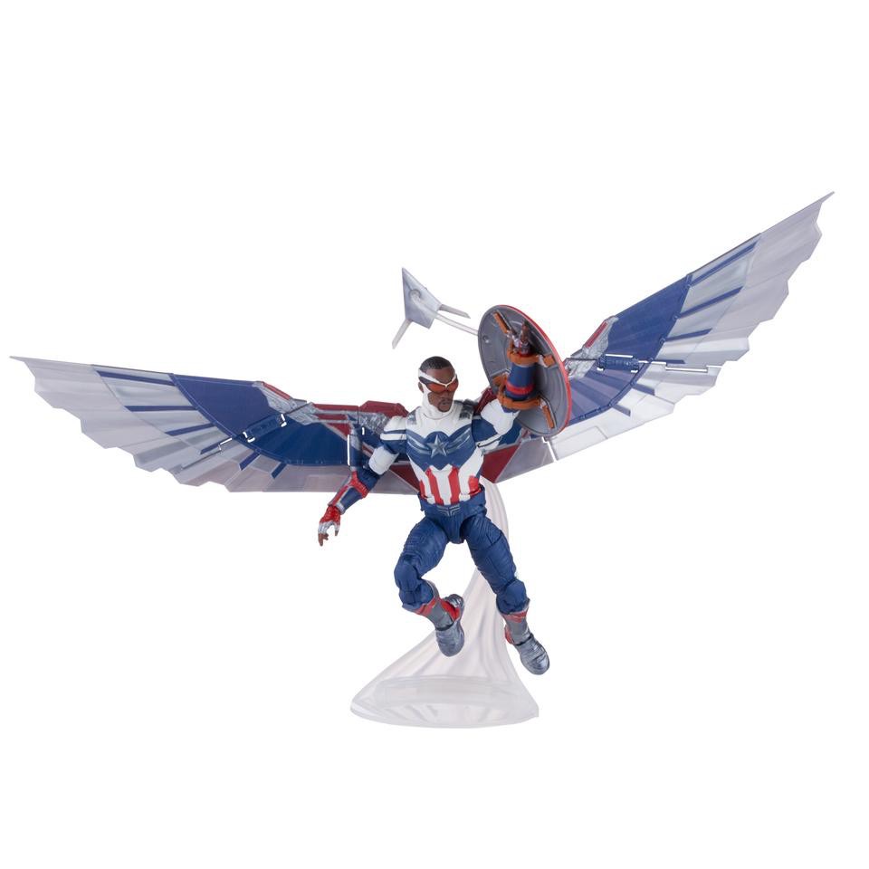 Hasbro Marvel Legends Series Avengers Captain America : Sam Wilson 6-inch Figure + Flight Gear BAF ฮาสโบร มาร์เวล เลเจนด์ ซีรี่ย์ส อเวนเจอร์ส หุ่นโมเดลฟิกเกอร์ กัปตันอเมริกา แซม วิลสัน ขนาด 6 นิ้ว พร้อมบาฟปีกครบเซต ลิขสิทธิ์แท้