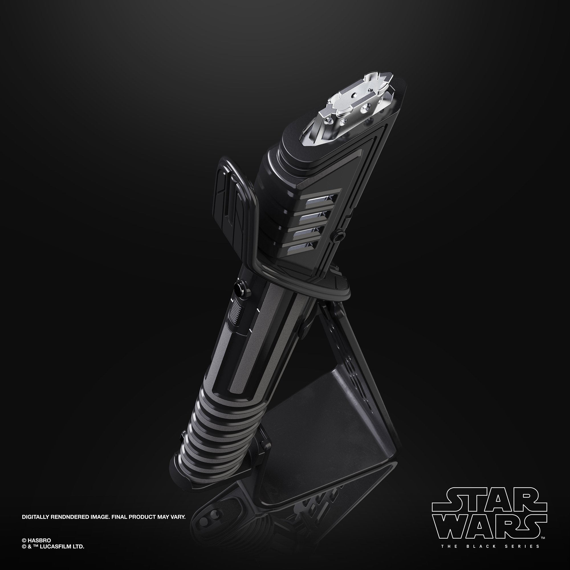 Hasbro Star Wars The Black Series Mandalorian Darksaber Force FX Elite Lightsaber ดาบไลท์เซเบอร์ สตาร์ วอร์ แมนดาโรเลี่ยน ดาร์กเซเบอร์ มีเสียง มีไฟ ลิขสิทธิ์แท้