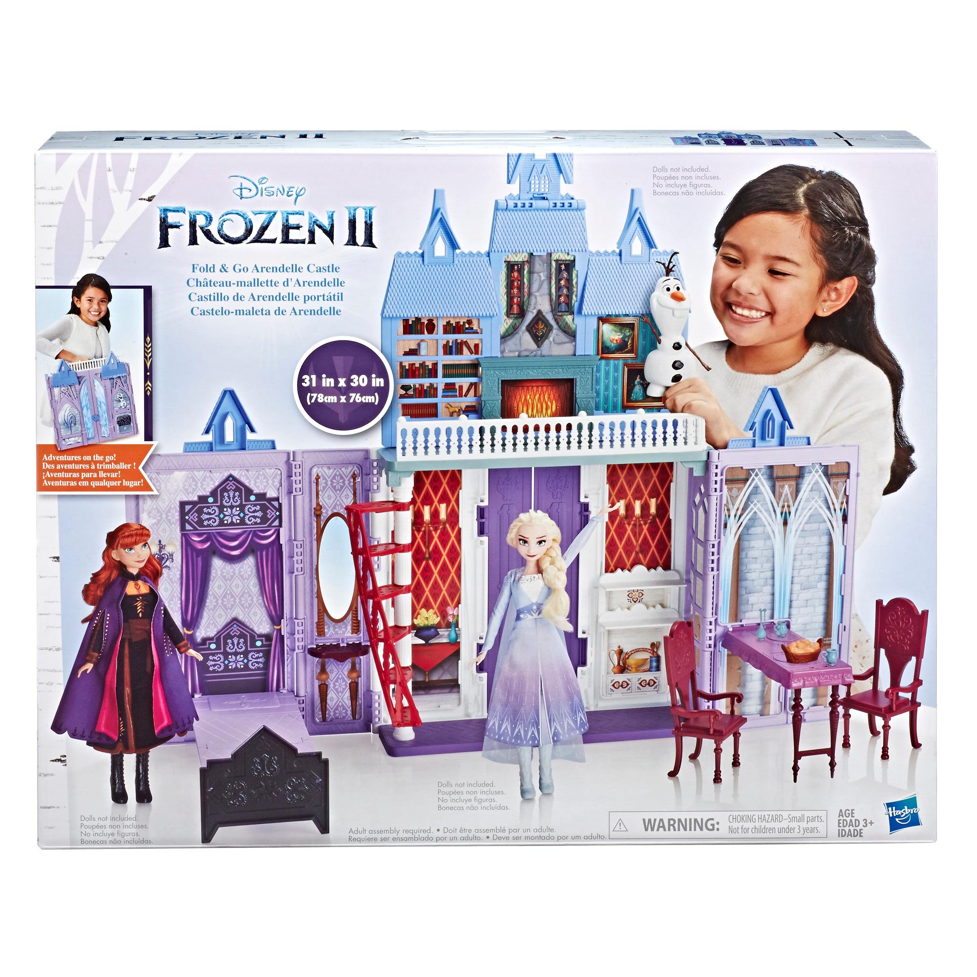 Hasbro Disney Frozen Fold and Go Arendelle Castle Playset ฮาสโบร ดิสนี่ย์ โฟรเซ่น โฟลด์ แอนด์ โก ปราสาทเอเรนเดล เพลย์เซท ลิขสิทธิ์แท้
