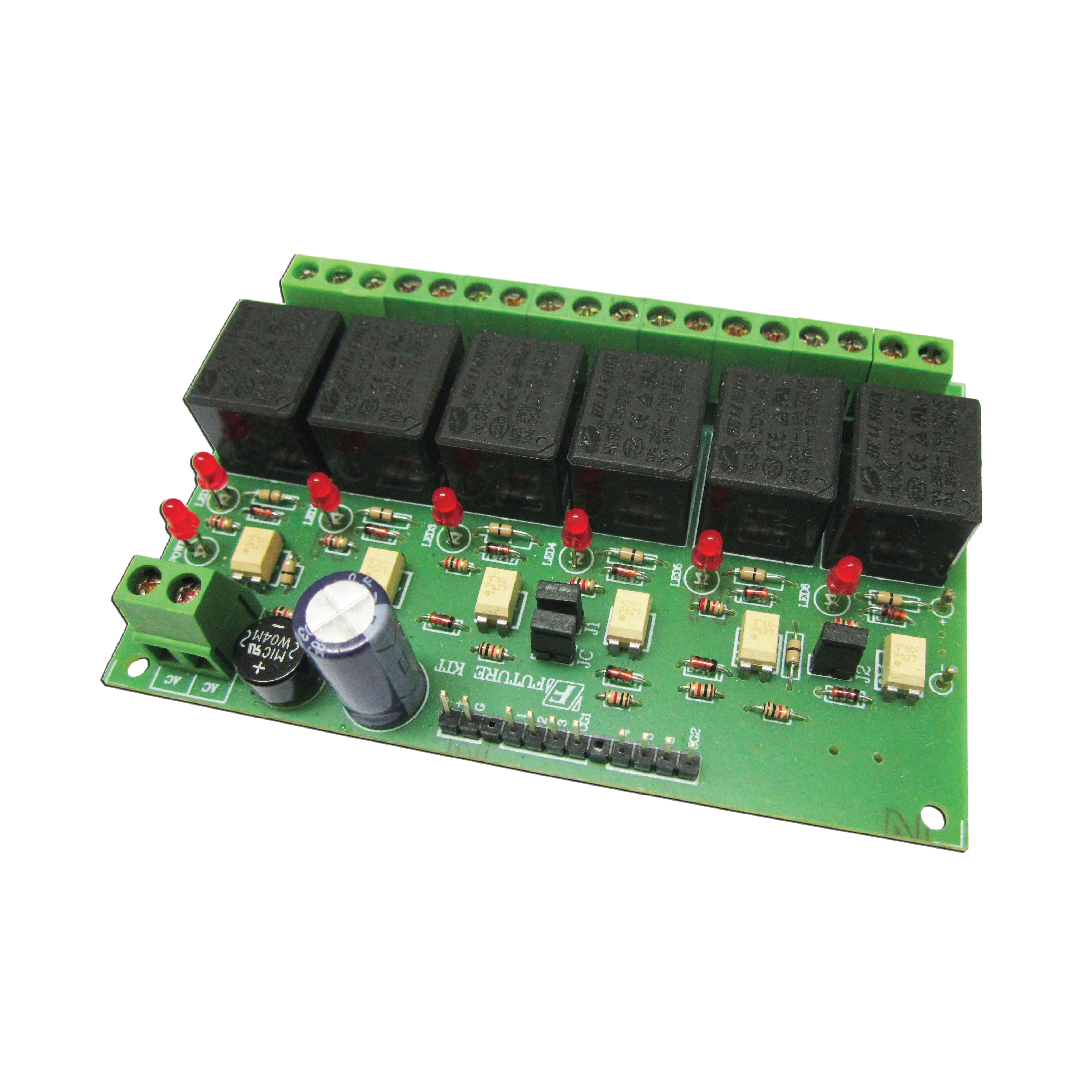 MICROBOT KIT MB602 รีเลย์การ์ด 6 ช่อง
