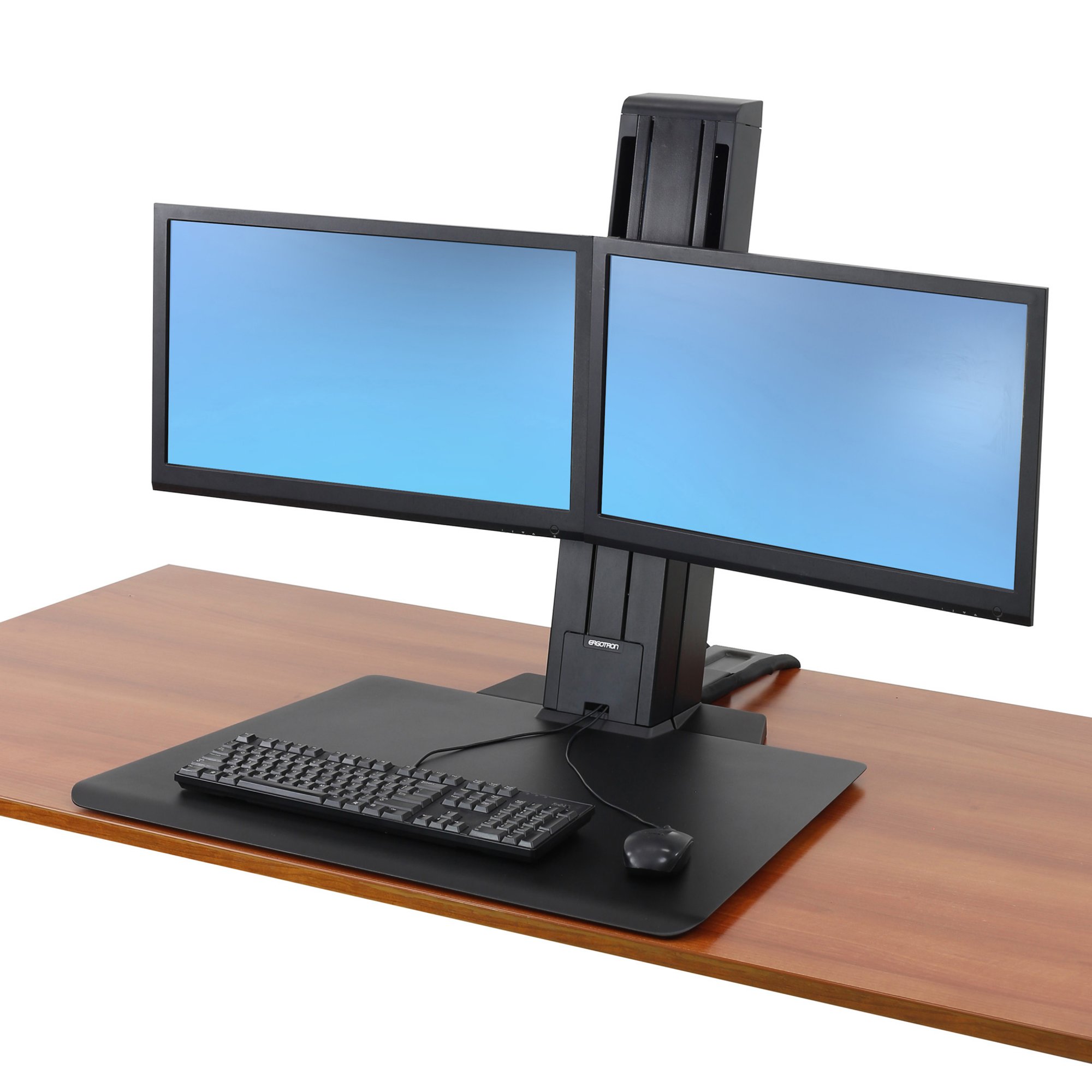 ขายถูก ERGOTRON P/N 33-407-085 WorkFit-SR, Dual Monitor, Sit-Stand Desktop Workstation สีดำ ประกันศูนย์