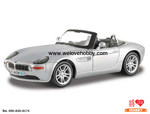 โมเดลรถ Maisto BMW Z8 สีเทา Scale 1:18 (Caltex Dream Car Collection คันใหญ่)
