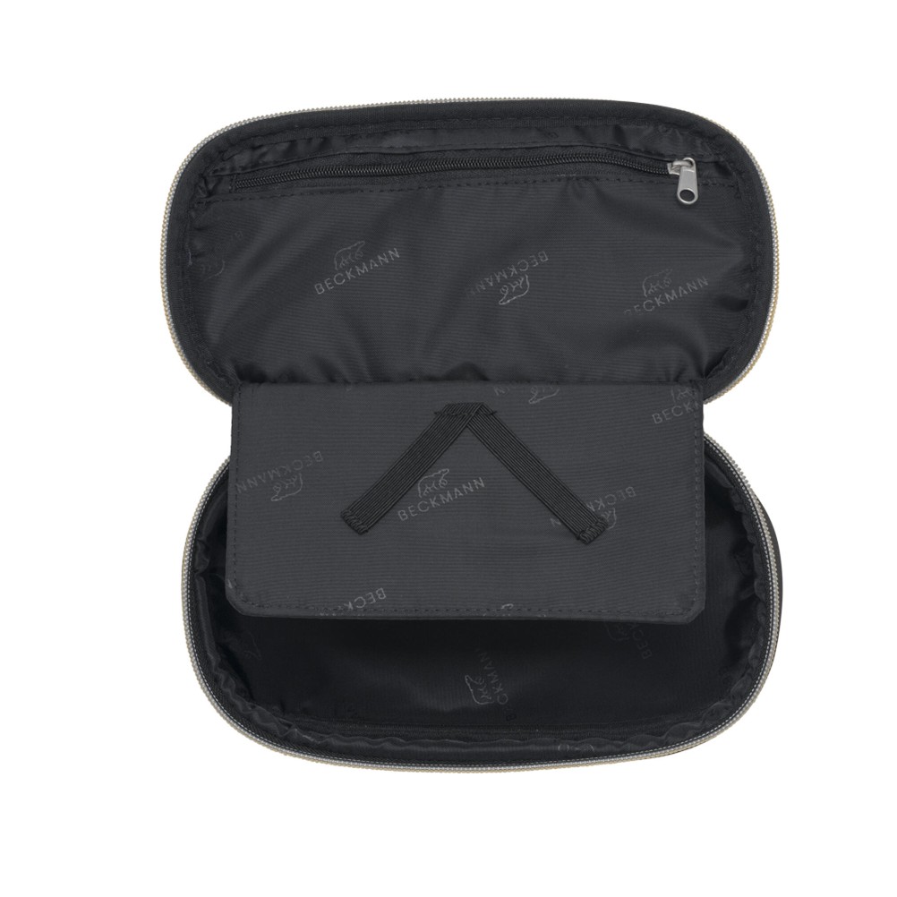 Oval pencil case, Black Gold