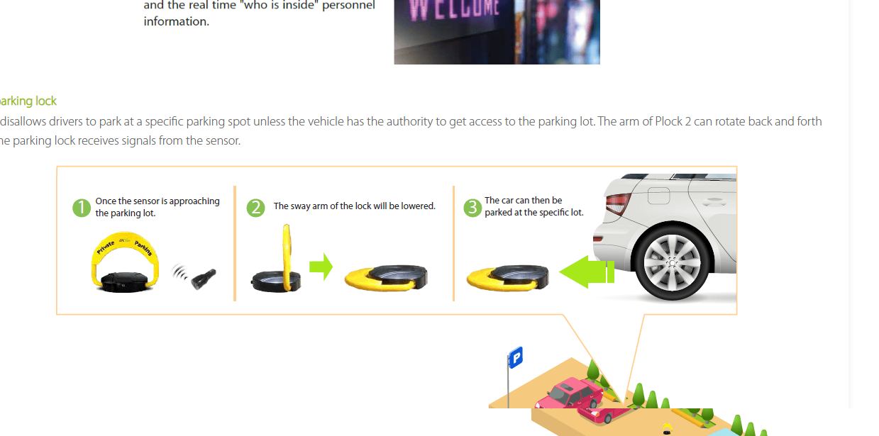 ขายถูก Zkteco Private Parking Lock (Plock2) อุปกรณ์สำหรับล๊อคที่จอดรถเป็นการส่วนตัว