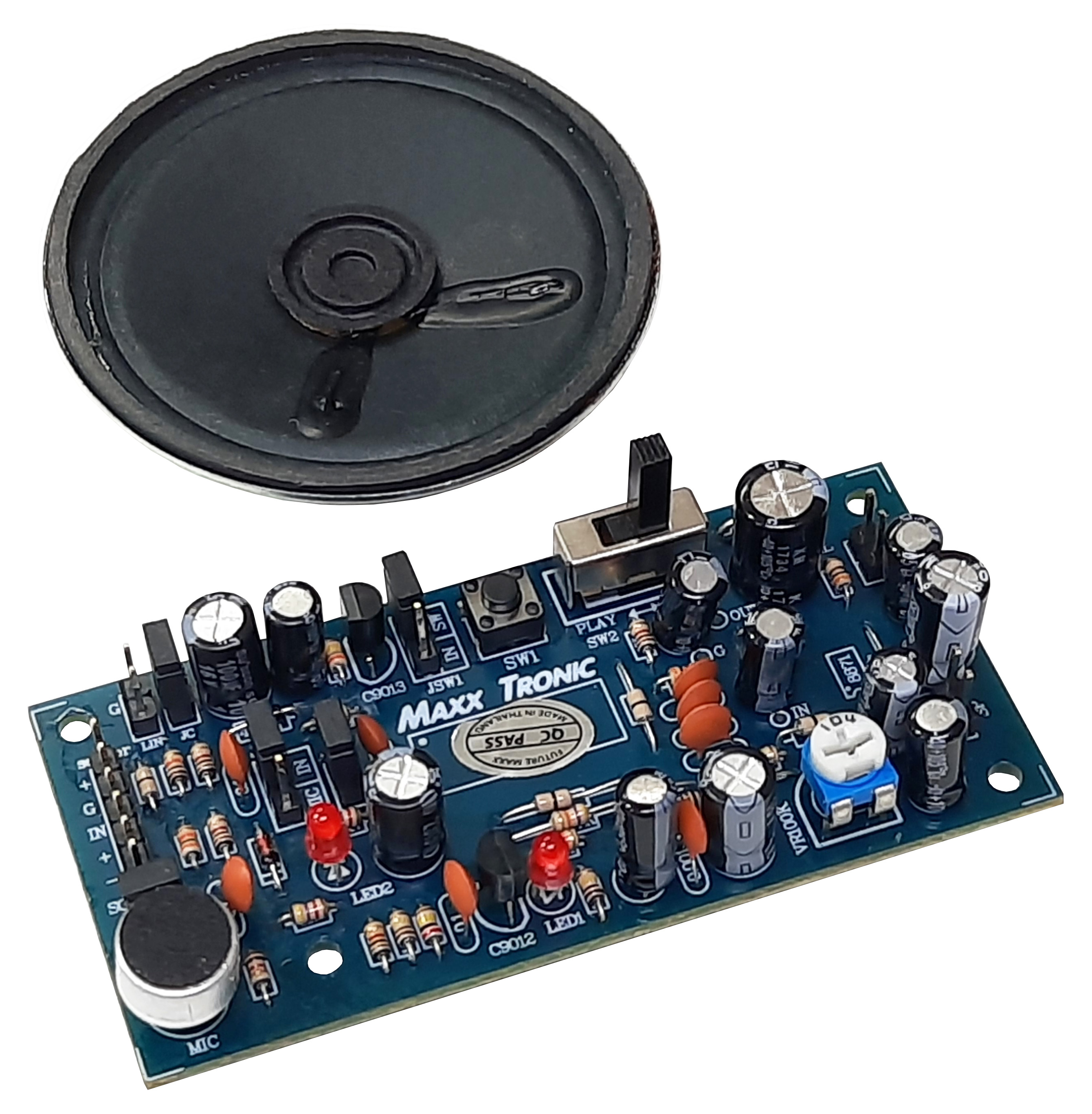 Maxxtronic MXA139 บันทึกเสียง 680 วินาที 5 วัตต์ ต่อเซ็นเซอร์ได้