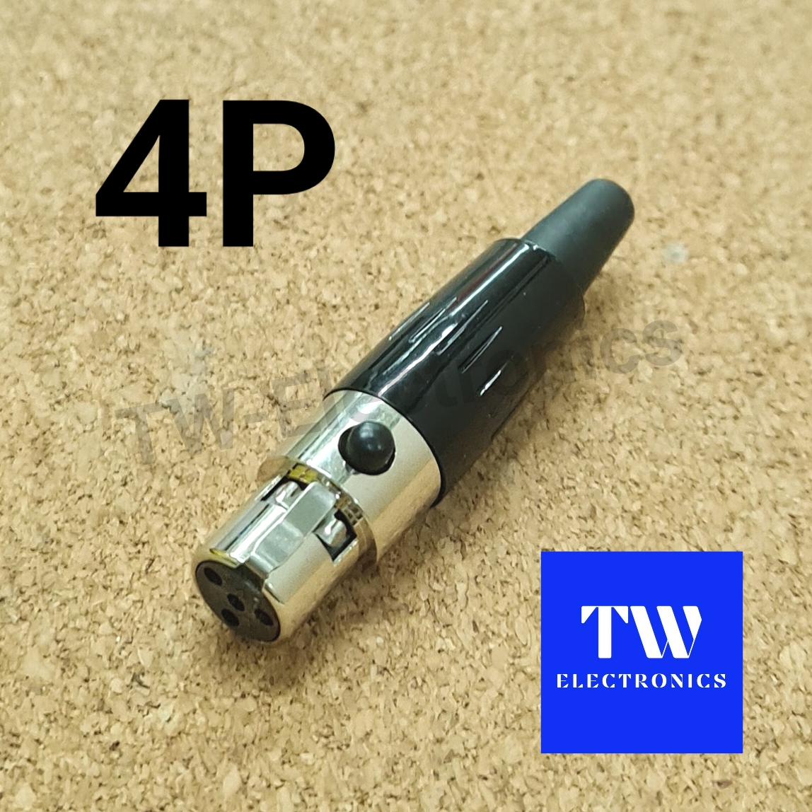 MINI XLR ตัวเมีย 4 ขา TAIWAN