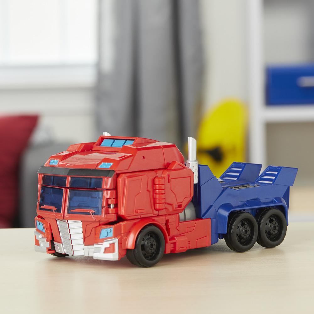 Hasbro Transformers Cyberverse Ultimate Class Optimus Prime Action Figure ฮาสโบร ทรานสฟอเมอร์ส ไซเบอร์เวิร์ส อัลติเมต คลาส หุ่นยนต์ออพติมัส ไพรม์ ขนาด 11.5 นิ้ว ลิขสิทธิ์แท้