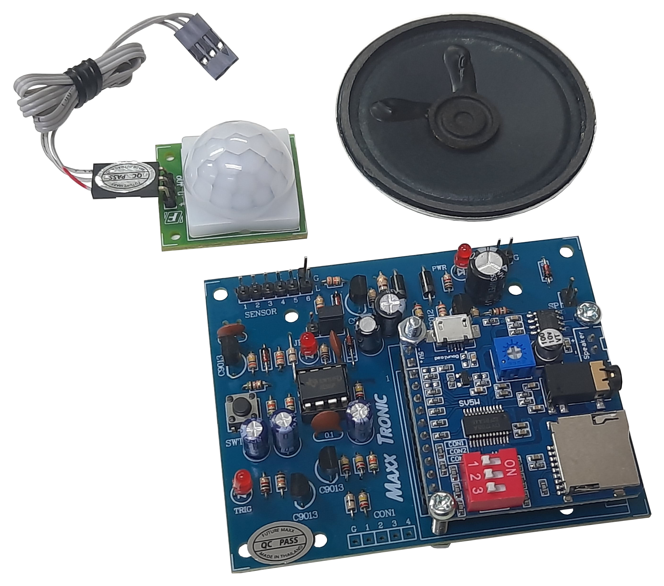 MaxxTronic MXA135 ตรวจจับการเคลื่อนไหว เล่นเสียง MP3 ใช้ Memory Card