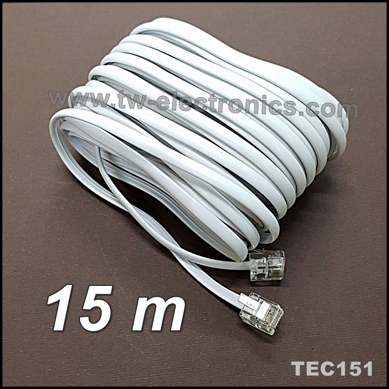 สายโทรศัพท์ 15 เมตร / TEC151