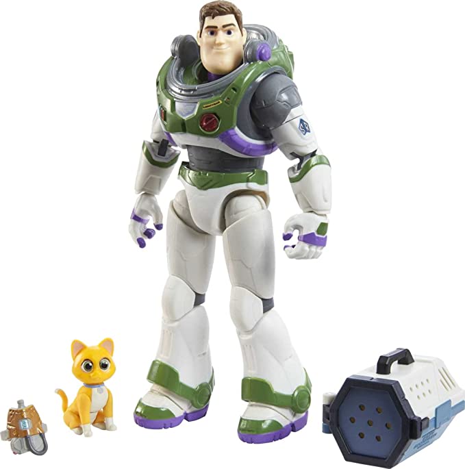 Mattel Disney Pixar Lightyear Alpha Class Collector Buzz Lightyear and Sox (HHK06) แมทเทล ดิสนีย์ พิกซาร์ ไลท์เยียร์ ของเล่นแอ็กชั่นฟิกเกอร์ บัซ ไลท์เยียร์ และ ซอค