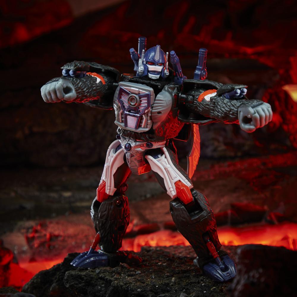 Hasbro Transformers Generations War for Cybertron Kingdom Voyager WFC-K8 Optimus Primal Figure ฮาสโบร ทรานสฟอเมอร์ส เจเนอเรชั่น วอร์ ฟอร์ ไซเบอร์ตรอน คิงดอม วอยเอเจอร์ คลาส WFC-K8 หุ่นยนต์ออพติมัส ไพรมอล 7 นิ้ว ลิขสิทธิ์แท้