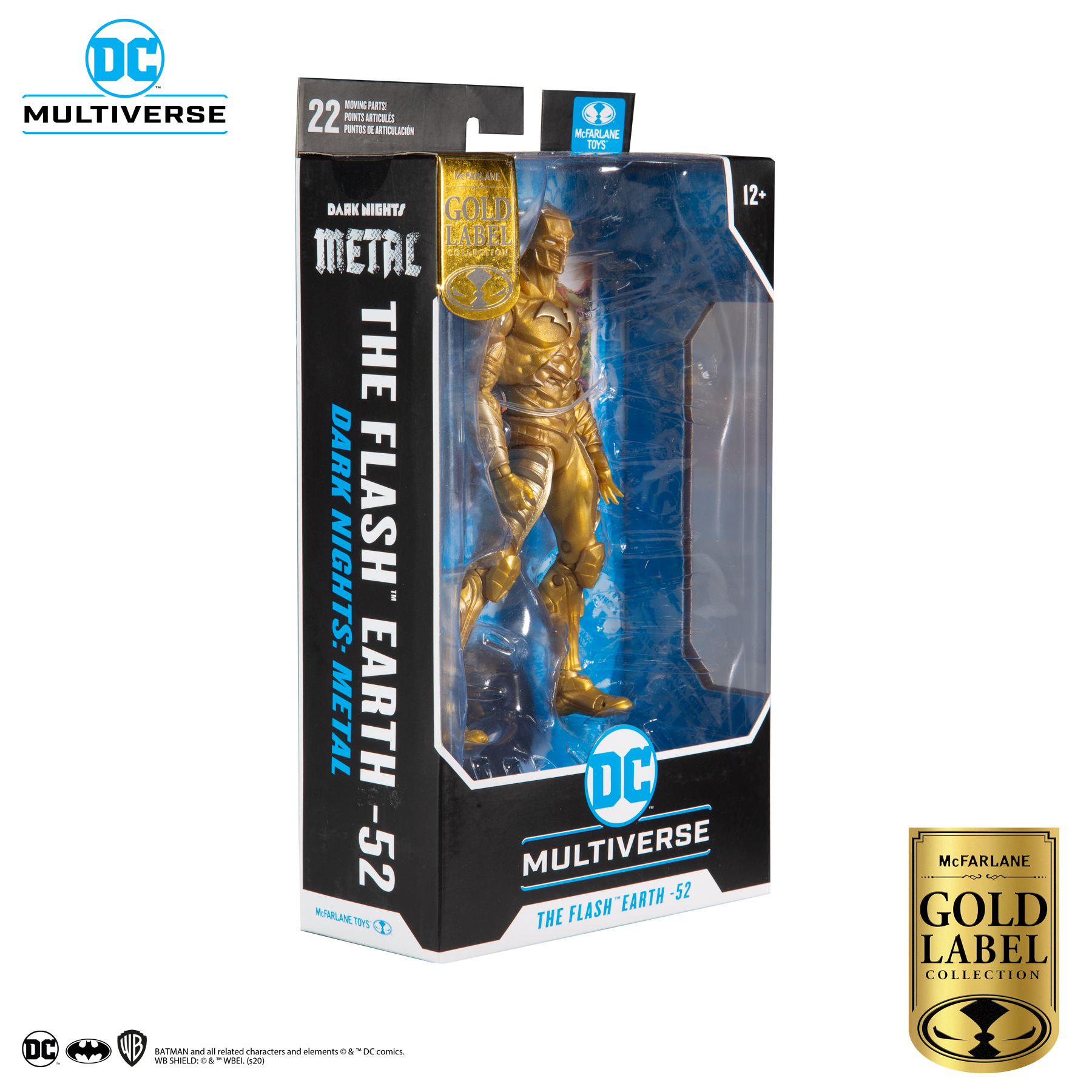 McFARLANE DC Multiverse The Flash Earth-52 (Gold Label Collection) แมคฟาร์เลน ดีซี มัลติเวิร์ส หุ่นโมเดลฟิกเกอร์ เดอะ แฟลช เอิร์ท-52 ขนาด 7 นิ้ว ลิขสิทธิ์แท้