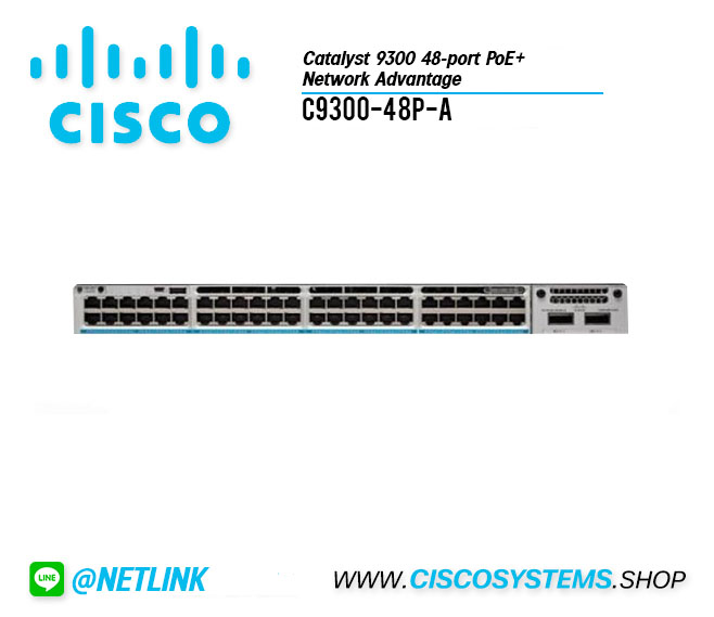 C9300-48P-A (Catalyst 9300 48-port PoE+, Network Advantage)