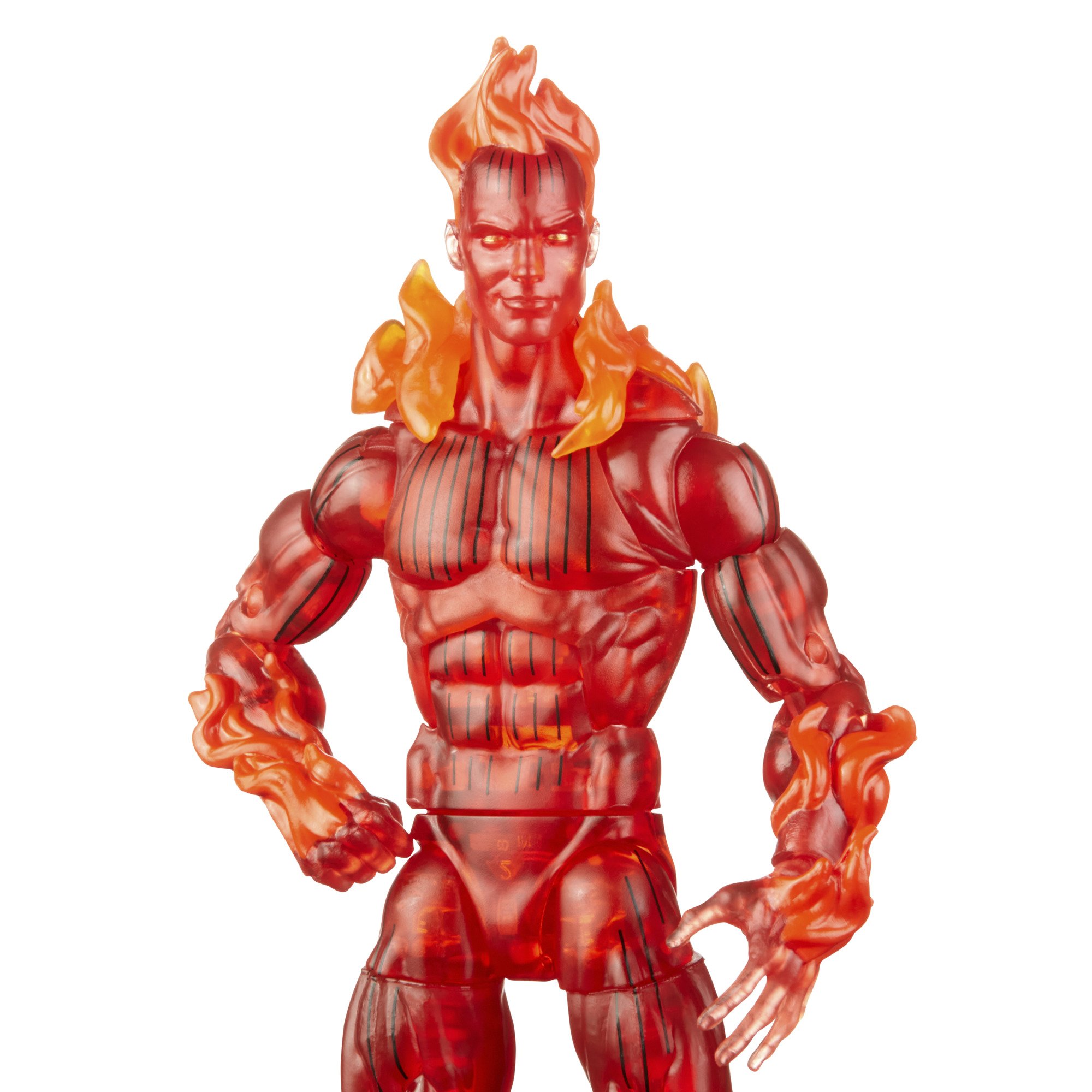 Hasbro Marvel Legends Series Retro Fantastic Four The Human Torch 6-Inch Action Figure ฮาสโบร มาร์เวล เลเจนด์ แฟนแทสติก โฟร์ หุ่นโมเดลฟิกเกอร์ ฮิวแมน ทอร์ช ขนาด 6 นิ้ว ลิขสิทธิ์แท้