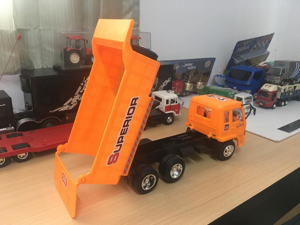 รถดั๊มของเล่นพลาสติก รถดั้มไอ้หลง