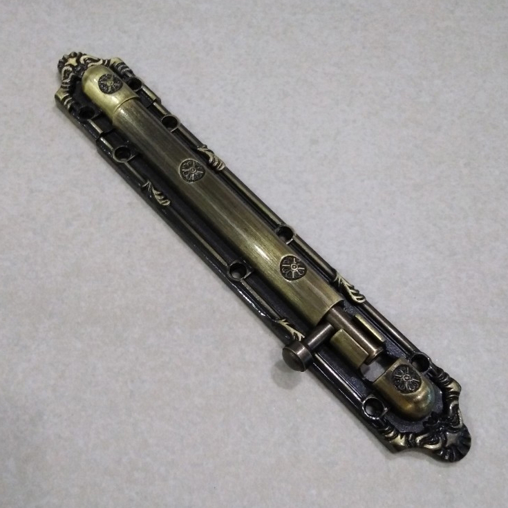 กลอนซิงค์ 6 นิ้ว No.WL24 ทองเหลืองรมดำ ตราช้าง