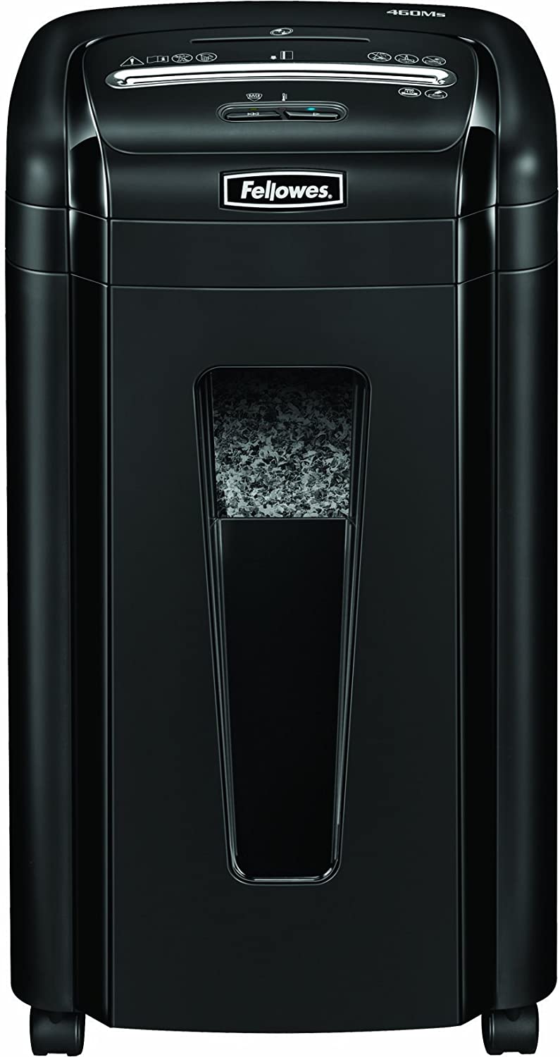 ขายถูก เครื่องทำลายเอกสาร Fellowes 460MS ครั้งละ 10 แผ่น (MicroShired) ขนาด 2x8 มม.
