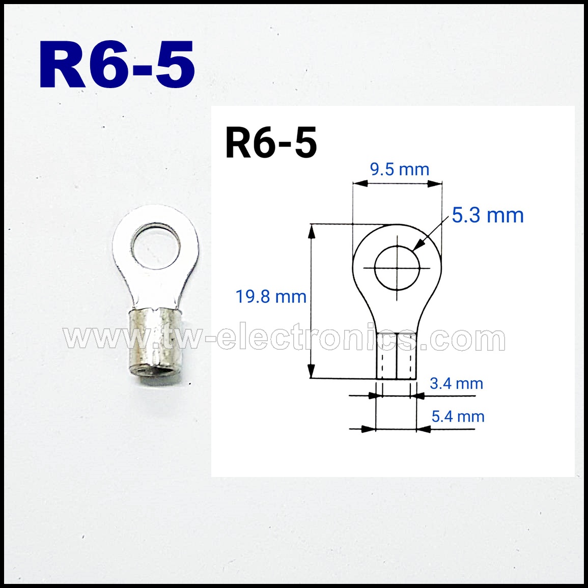 หางปลากลม เปลือย T-LUG / R6-5