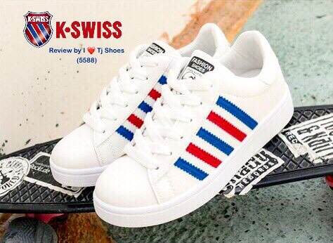 รองเท้าผ้าใบ Style K Swiss (แดงน้ำเงิน)