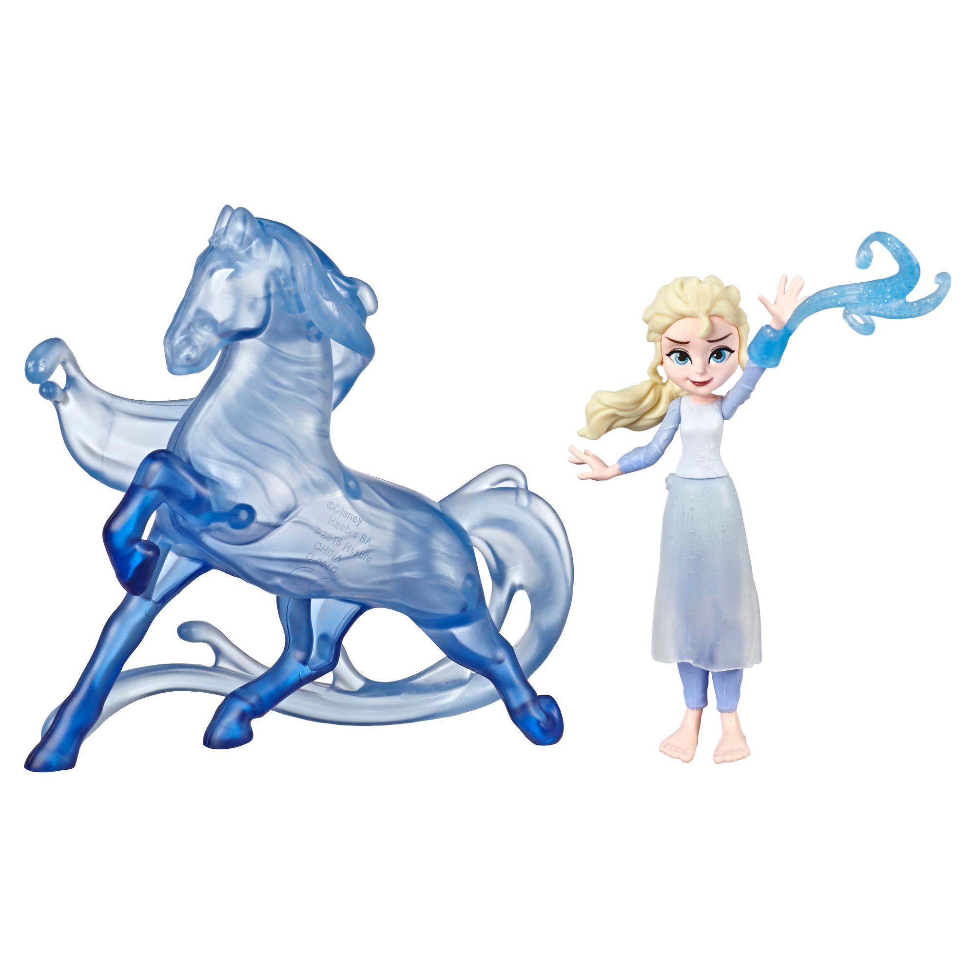 Hasbro Disney Frozen Elsa Small Doll and the Nokk Figure ฮาสโบร ดิสนี่ย์ โฟรเซ่น ตุ๊กตาเอลซ่า 10 ซม. และม้าน้ำแข็ง ลิขสิทธิ์แท้