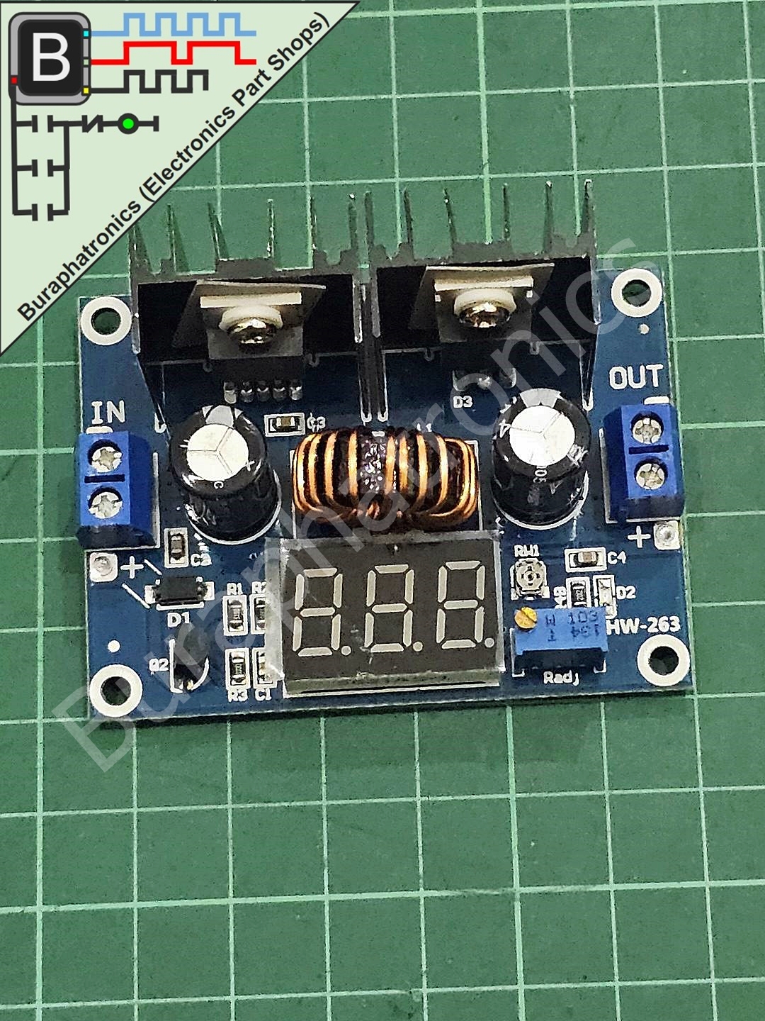 XL4016 High Power Supply Voltage Adjust 1.25-36V. 250W