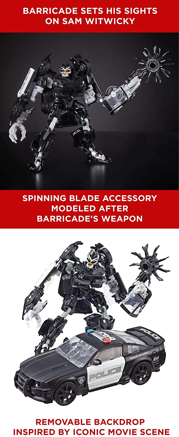 Hasbro Transformers Studio Series 28 Deluxe Class Barricade 4.5 Inch Action Figure ฮาสโบร ทรานสฟอเมอร์ส สตูดิโอ ซีรีย์ส 28 ดีลักซ์ คลาส หุ่นยนต์บาร์ริเคท 4.5 นิ้ว ลิขสิทธิ์แท้