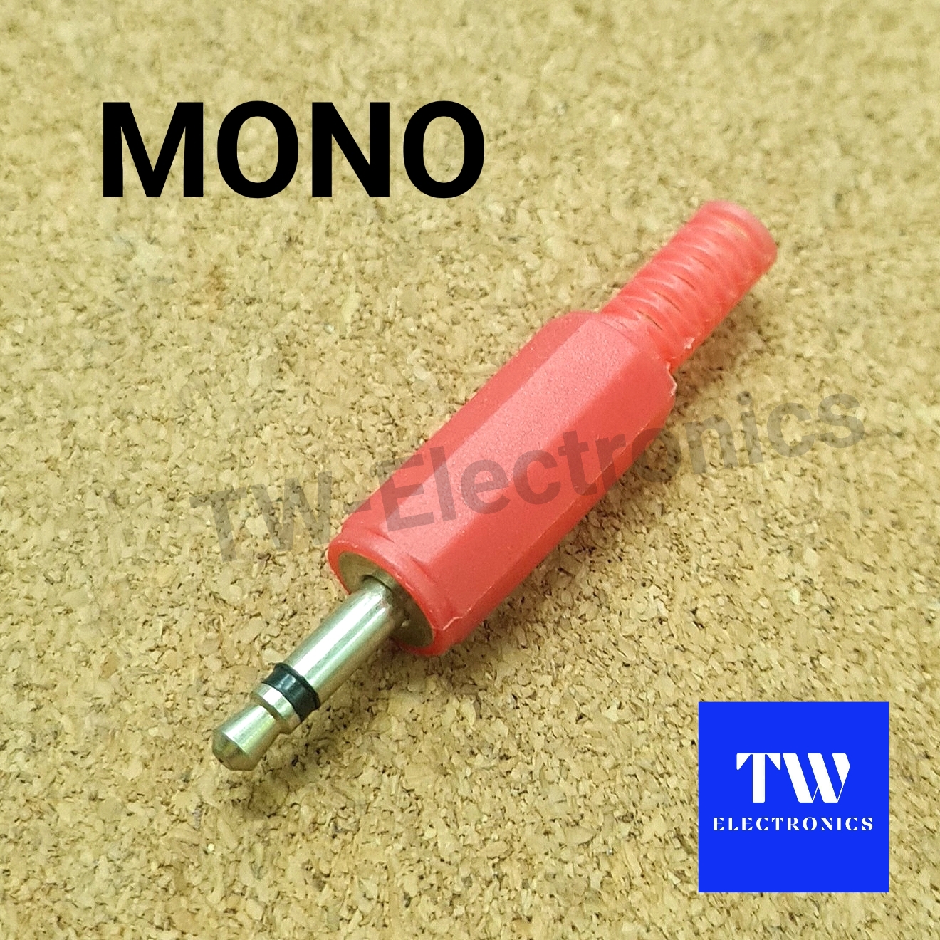 3.5mm Mono ตัวผู้ พลาสติก (สีแดง) / RMP401R