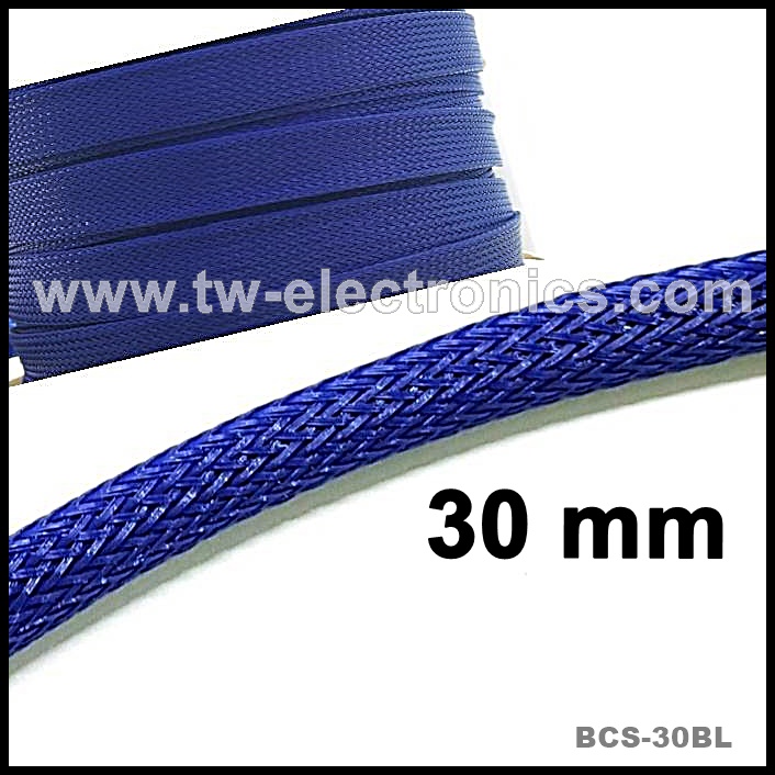 สายถัก 30 mm (สีน้ำเงิน) / BCS-30BL