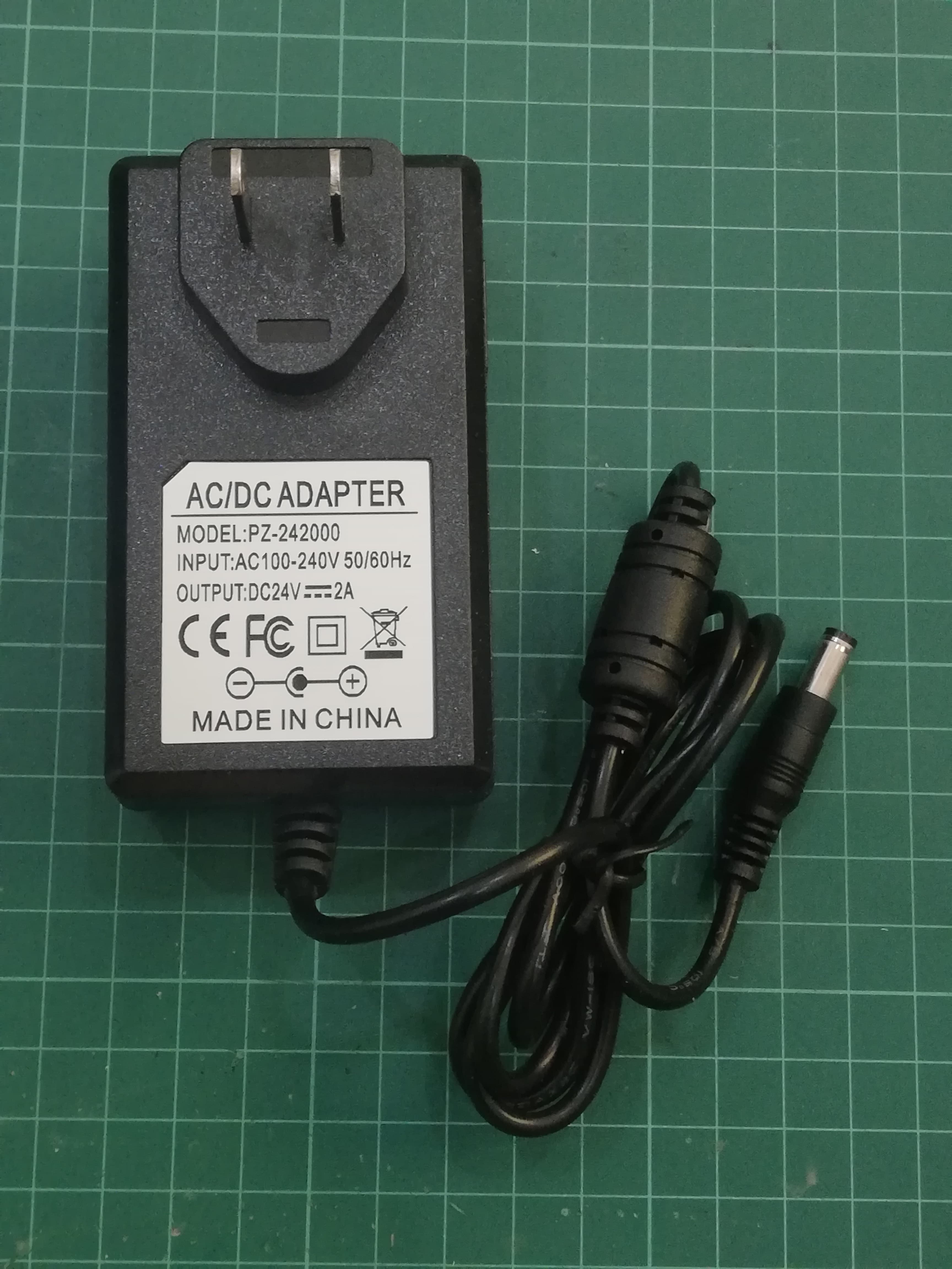 AC/DC Adapter 24V 2A (Model PZ-242000)