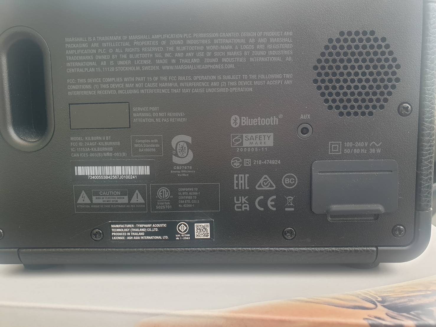 ลำโพง mashall kilburn 2 ของแท้ศูนย์ไทย