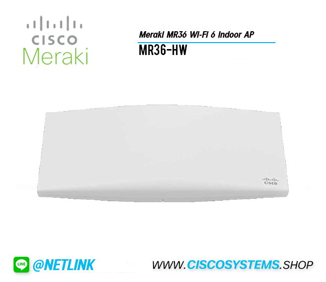 MR36-HW (Meraki MR36 Wi-Fi 6 Indoor AP)