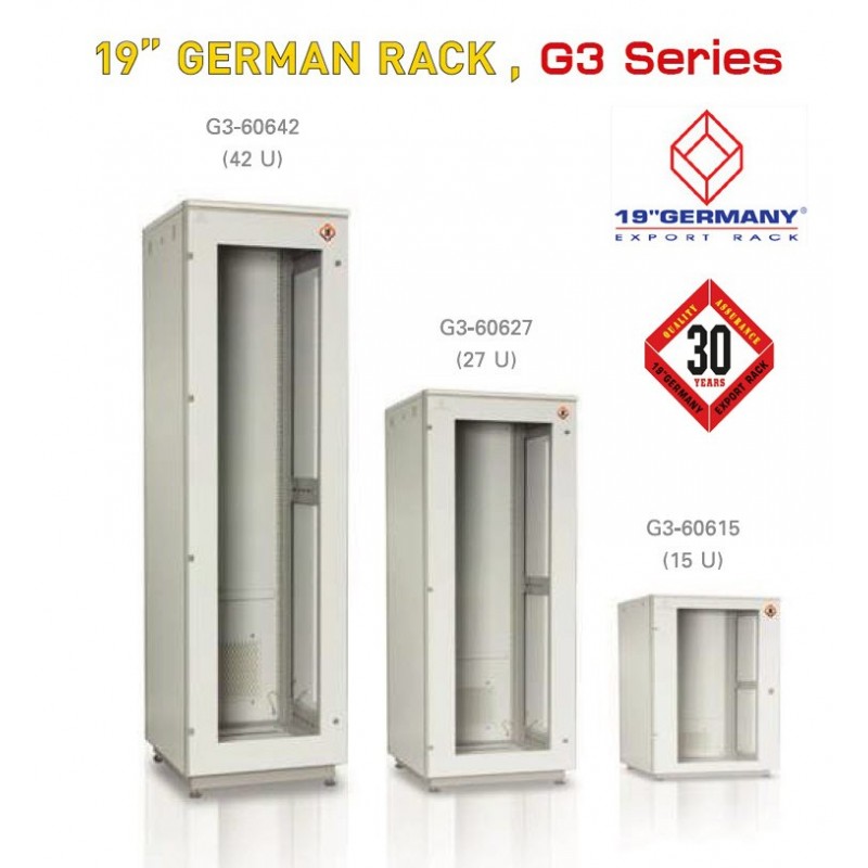 ขายถูก 19" GERMANY G3-60627 Export Cabinet Rack 27U (60x60x139cm) *ส่งฟรีเขต กทม.และปริมณฑล