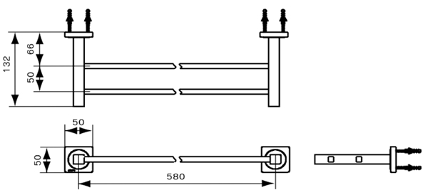 PM058(HM) ราวแขวนผ้า