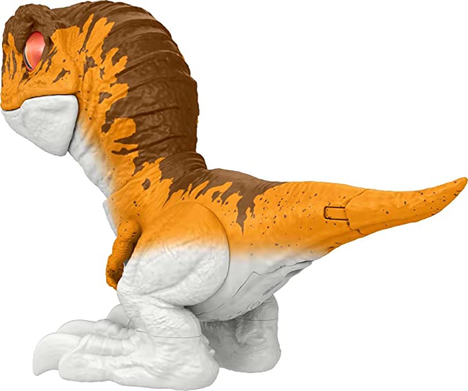 Mattel Jurassic World Uncaged Rowdy Roars Atrociraptor (GWY58) แมทเทล จูราสสิค เวิลด์ ของเล่นแอ็กชั่นฟิกเกอร์ไดโนเสาร์ อโทรซิแรปเตอร์ สีส้ม