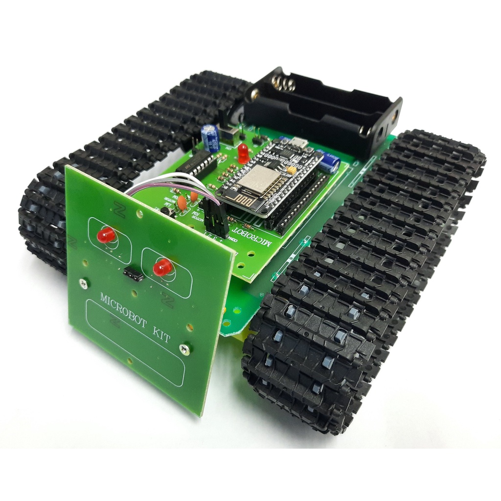 MB110 หุ่นยนต์ MICROBOT รถถังตีนตะขาบเขียนโปรแกรมและควบคุมด้วย WiFi
