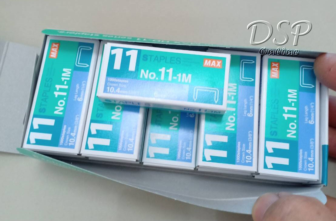 ขายถูก ลวดเย็บกระดาษแม็กซ์ 11-1M (1pack10กล่อง)