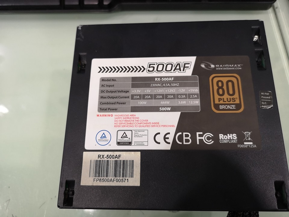 RAIDMAX RX-500AF 500W. 80+