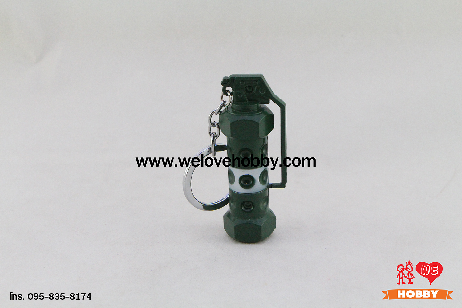 พวงกุญแจ PUBG (PLAYERUNKNOWN'S BATTLEGROUNDS) : ระเบิดแสง (Stun Grenade) สีเขียว