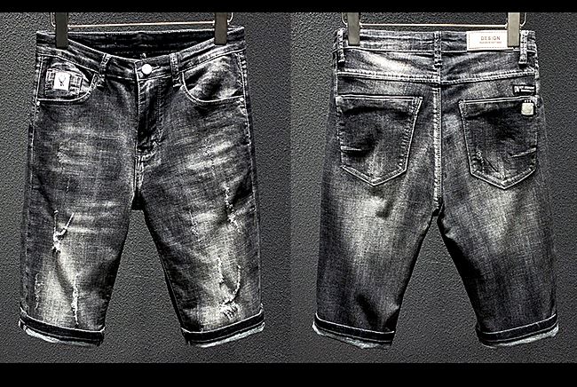 001042 กางเกงยีนส์ขาสั้น Sandcow Denim สไตล์เกาหลีวินเทจ Version Diesel Jeans Slim feet Size 28-38