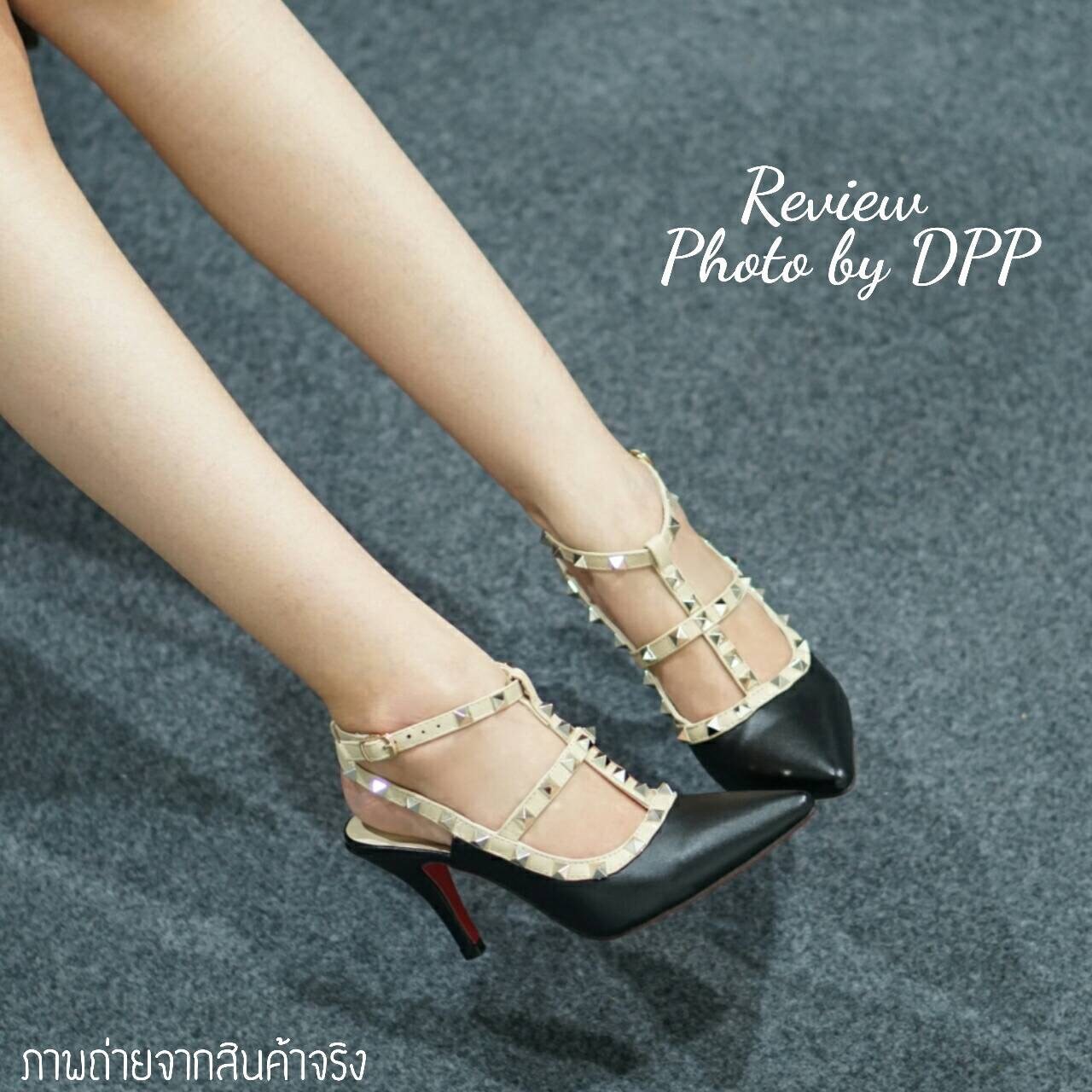 รองเท้า Valentino Ankle Straps (สีครีม)