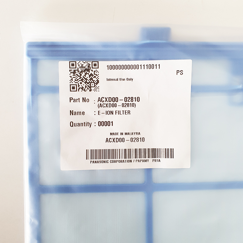ฟิลเตอร์แอร์ PANASONIC แผ่นกรองแอร์ ACXD00-02810 แผ่นกรองฝุ่น พานาโซนิค (9,000 - 13,000 บีทียู)