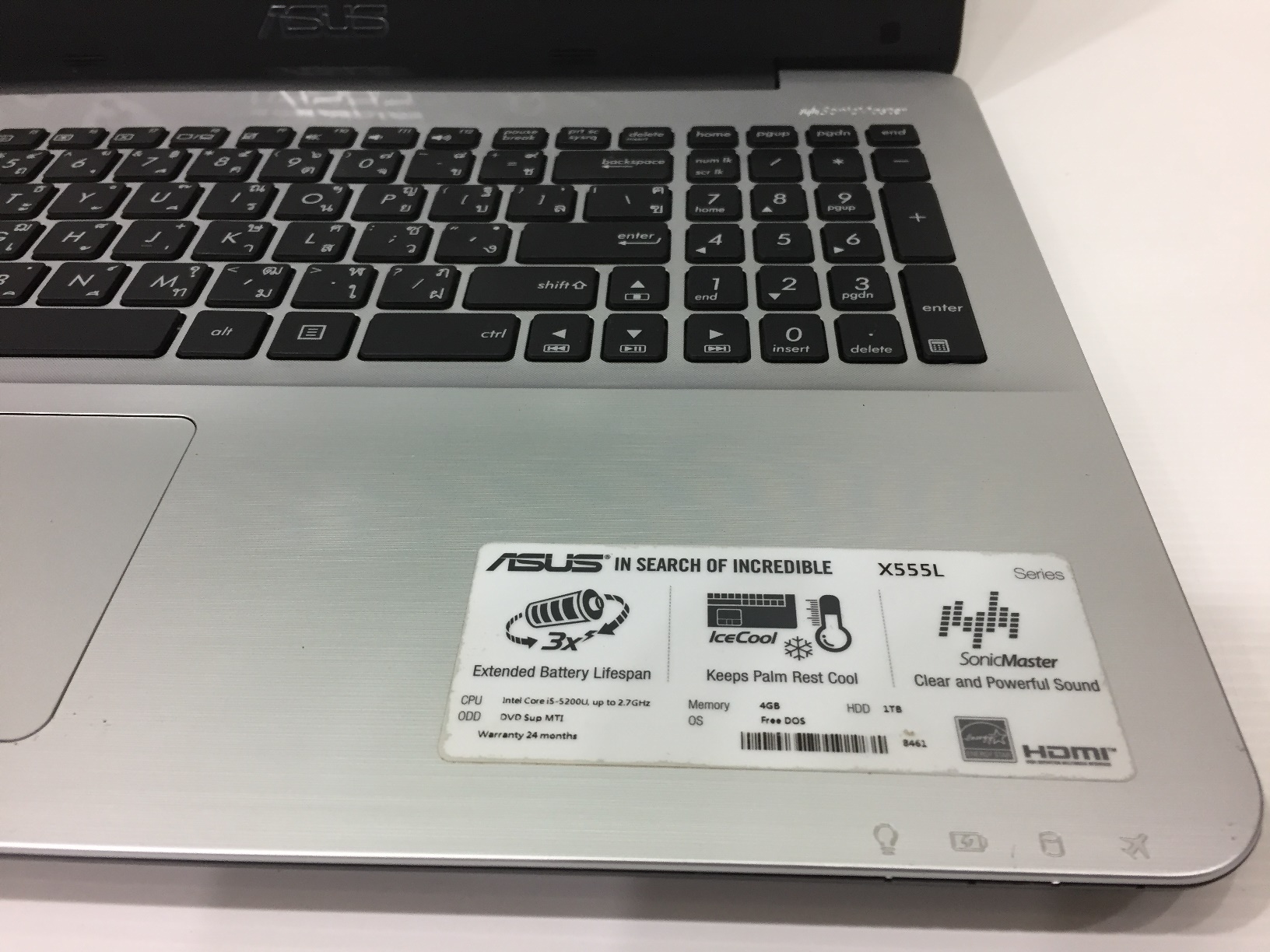 ASUS X555LD i5-5200u เปลี่ยนจอใหม่