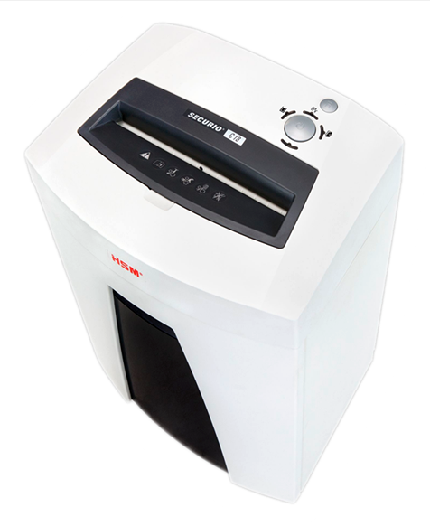 ขายถูก เครื่องทำลายเอกสาร HSM Securio C18 (1.9 x 15mm.) 6-7 แผ่น ตัดเป็นชิ้น