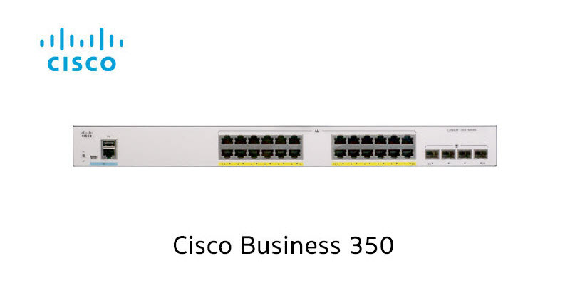ขายถูก CISCO CBS350-24T-4G-EU Cisco CBS350 Managed 24-port GE, 4x1G SFP